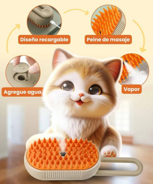 Cepillo a Vapor Para Mascotas